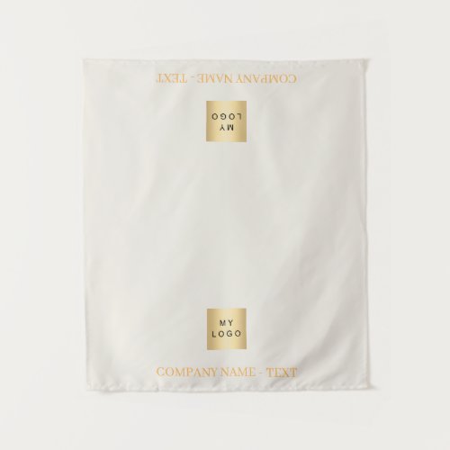 Custom Business Logo Vendor Table Runner Display  Tapestry