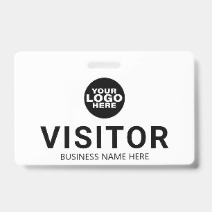 Custom Business Logo Visitor Pass Badge
