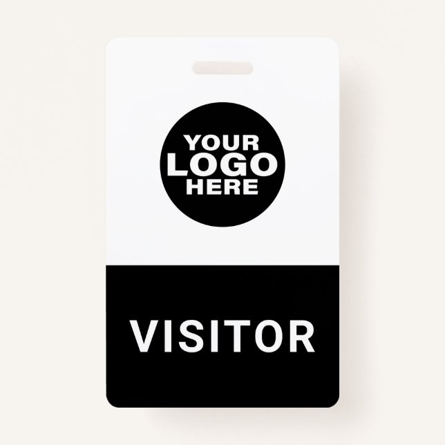 Custom Business Logo Visitor Pass ID Badge (Front)
