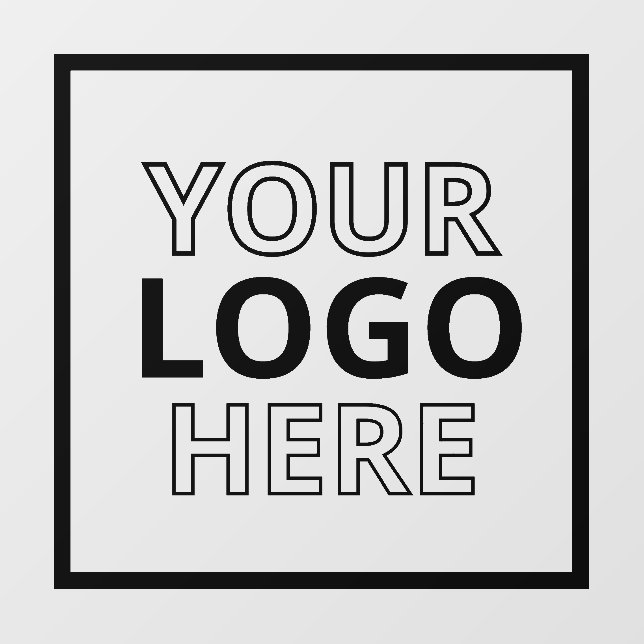 Custom Business Logo Wall Decal (Front)