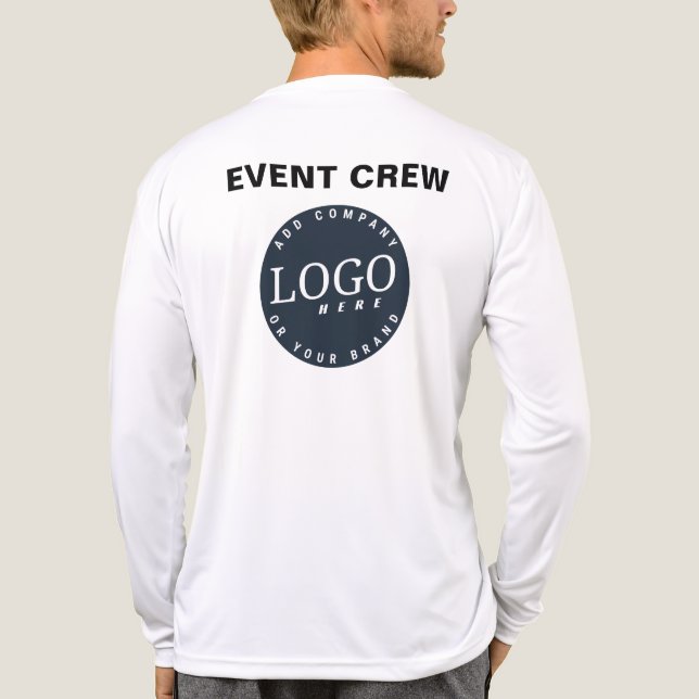 Custom Business Logo Website Company Employee Swag Tri-Blend Shirt (Back)
