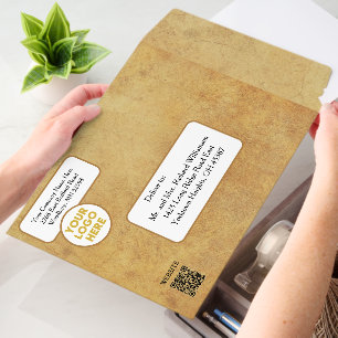 Custom Business Logo Website Phone Social Media  Envelope Mailers