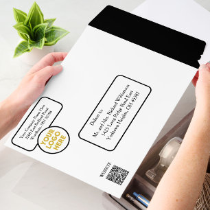 Custom Business Logo Website Phone Social Media   Envelope Mailers