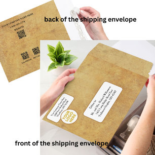 Custom Business Logo Website Phone Social Media  Envelope Mailers