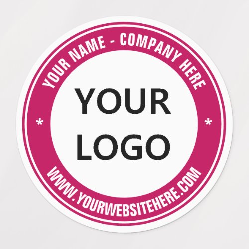 Custom Business Logo Website Promotional Labels