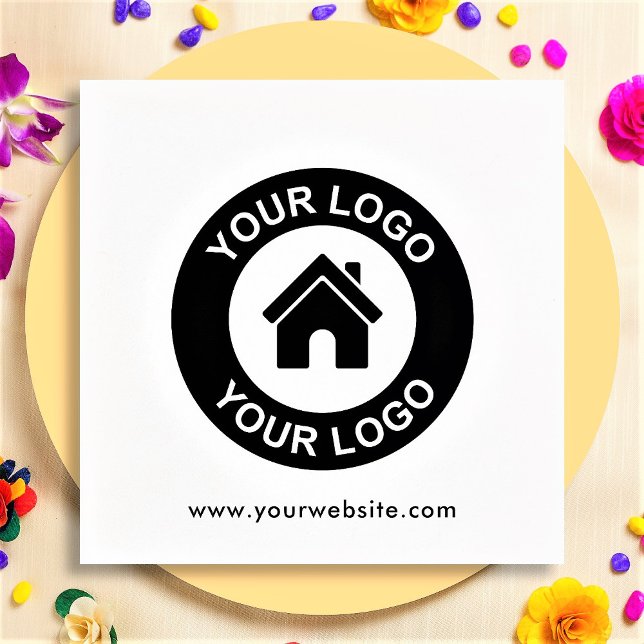 Custom Business Logo Website Promotional Party Napkins (Creator Uploaded)