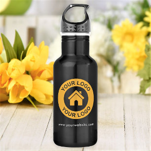 Custom Business Logo Website Promotional Stainless Steel Water Bottle