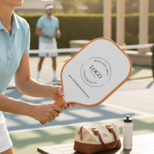 Custom Business logo WEBSITE Simple Promotional Pickleball Paddle