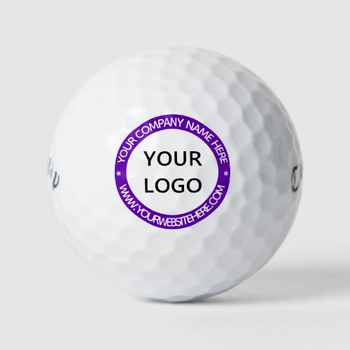 Custom Business Logo Website Stamp Golf Balls