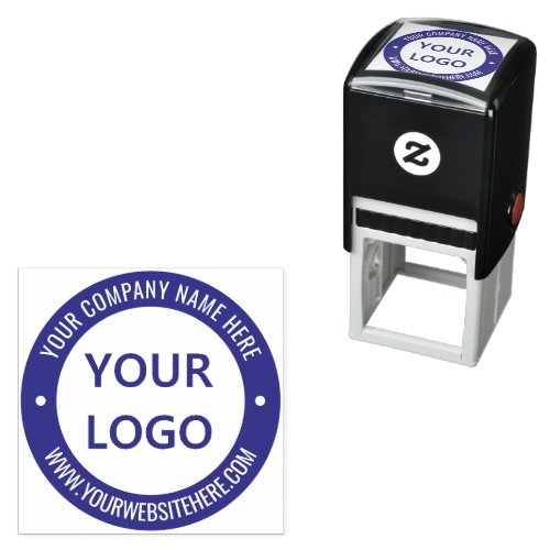 Custom Business Logo Website Stamp _ Your Colors