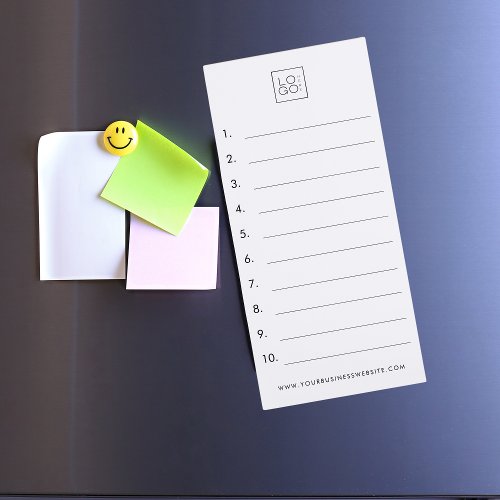 Custom Business Logo Website To_Do List Company Magnetic Notepad