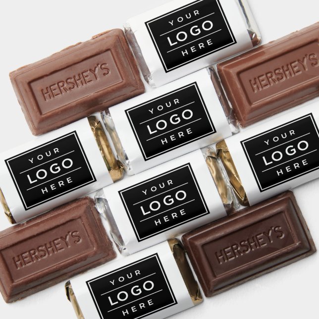 Custom Business Logo White Company Branded Hershey's Miniatures (Assorted)