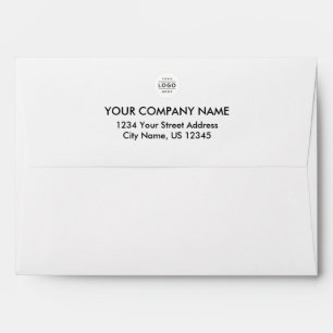 Custom Business Logo White Envelope