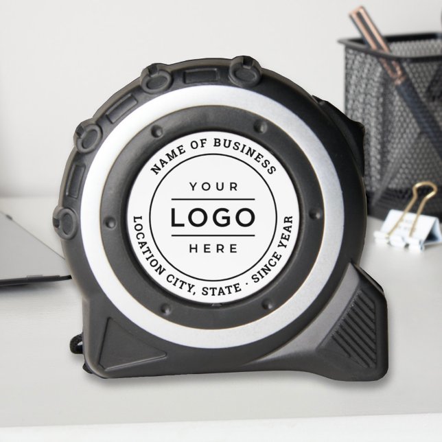 Custom Business Logo White Stamp Branded Tape Measure (Creator Uploaded)