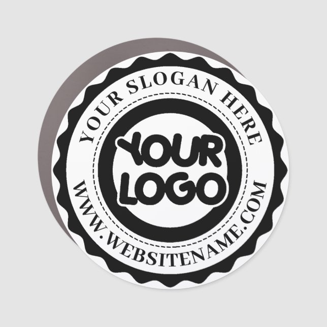 Custom Business Logo With Company Name Car Magnet (Front)