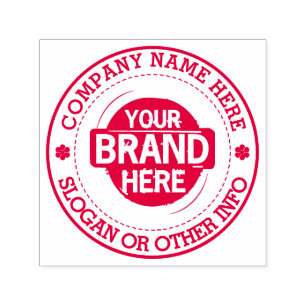 Custom Business Logo With Company Name Self-inking Stamp