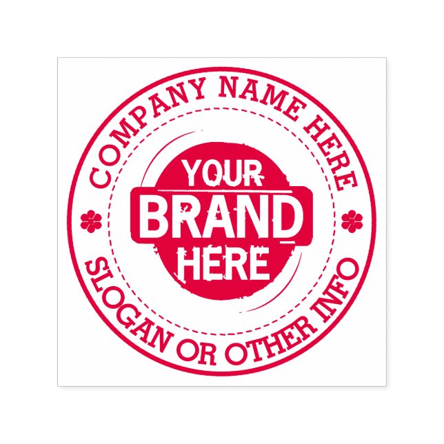Custom Business Logo With Company Name Self-inking Stamp (Design)