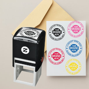 Custom Business Logo With Company Name Self-inking Stamp