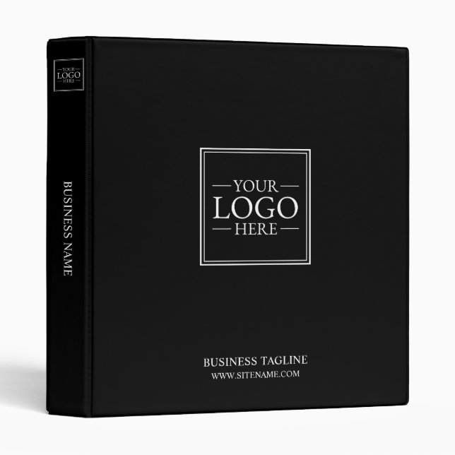 Custom Business Logo with Custom Text 3 Ring Binder (Front/Spine)
