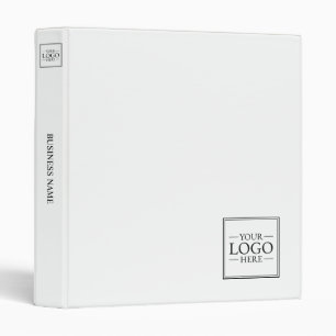 Custom Business Logo with Custom Text 3 Ring Binder