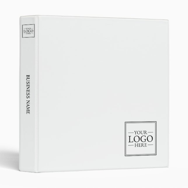 Custom Business Logo with Custom Text 3 Ring Binder (Front/Spine)