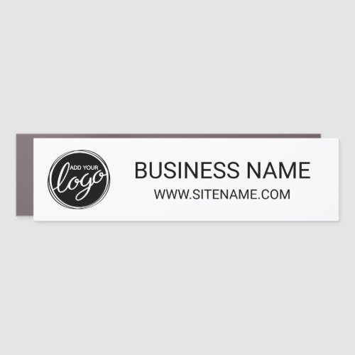 Custom Business Logo with Custom Text Car Magnet