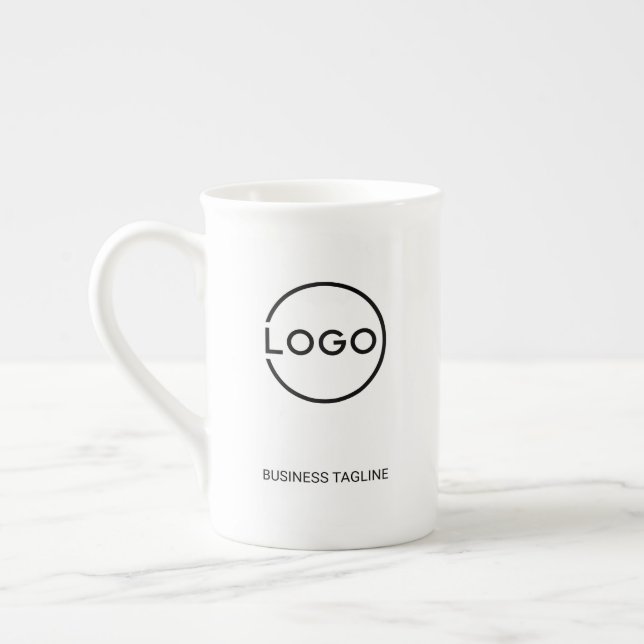 Custom Business Logo with Custom Text Coffee Mug (Left)