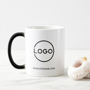 Custom Business Logo with Custom Text Color Morph Mug
