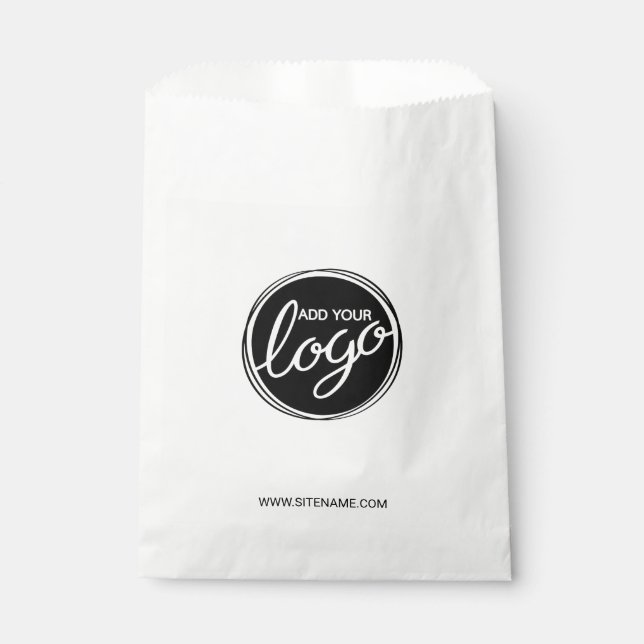 Custom Business Logo with Custom Text Favor Bag (Front)