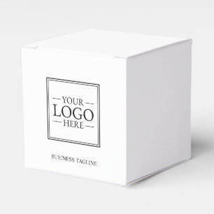 Custom Business Logo with Custom Text Favor Boxes
