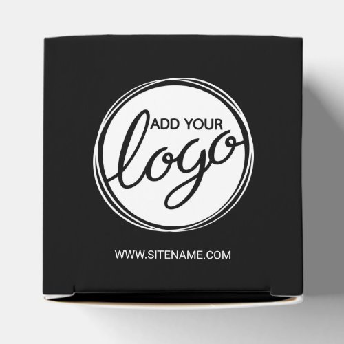 Custom Business Logo with Custom Text Favor Boxes