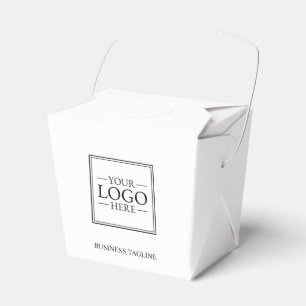 Custom Business Logo with Custom Text Favor Boxes