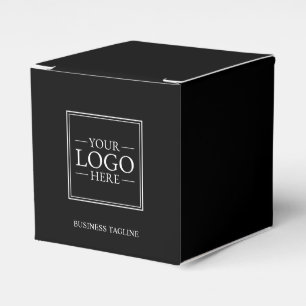 Custom Business Logo with Custom Text Favor Boxes