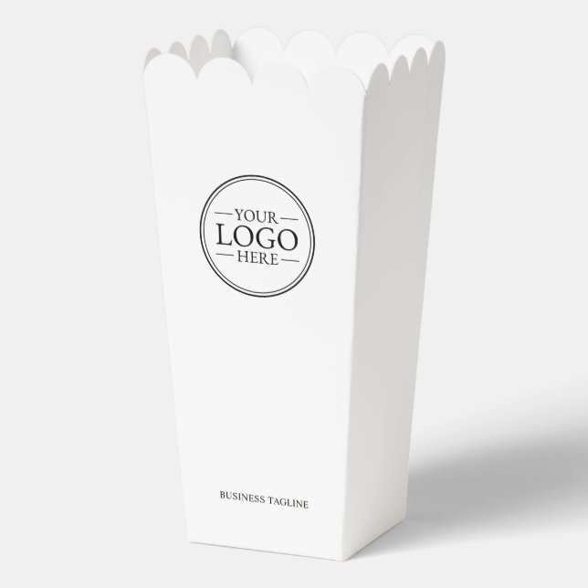 Custom Business Logo with Custom Text Favor Boxes (Front)