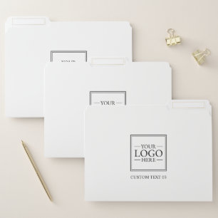 Custom Business Logo with Custom Text File Folder