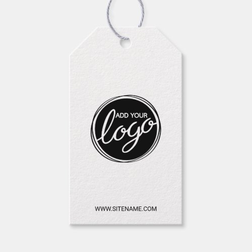 Custom Business Logo with Custom Text Gift Tags