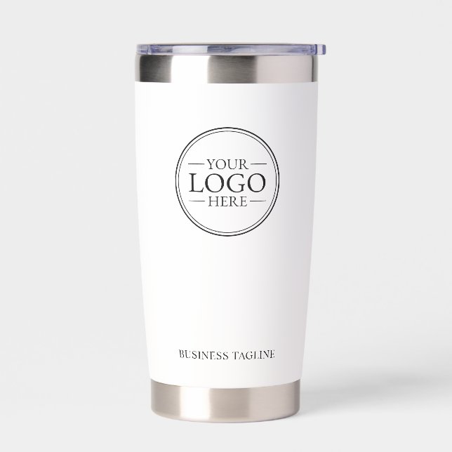 Custom Business Logo with Custom Text Insulated Tumbler (Left)