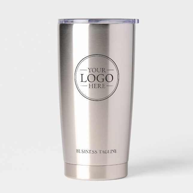 Custom Business Logo with Custom Text Insulated Tumbler (Left)