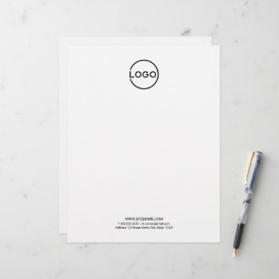Custom Business Logo with Custom Text Letterhead