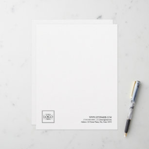Custom Business Logo with Custom Text Letterhead