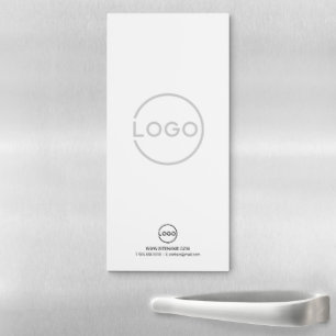 Custom Business Logo with Custom Text Magnetic Notepad