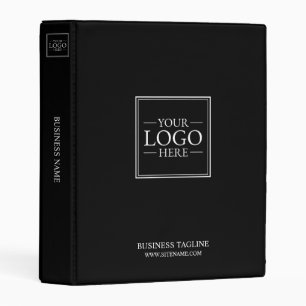 Custom Business Logo with Custom Text Mini Binder