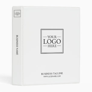 Custom Business Logo with Custom Text Mini Binder