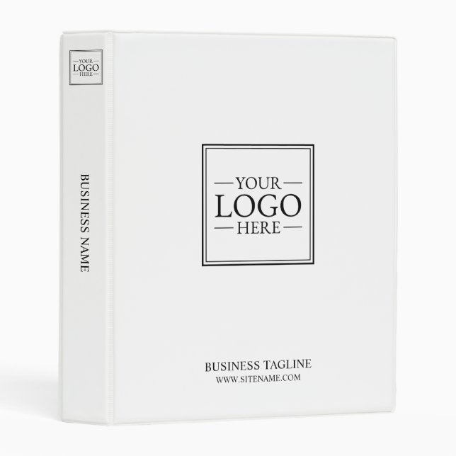 Custom Business Logo with Custom Text Mini Binder (Front/Spine)