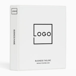 Custom Business Logo with Custom Text Mini Binder