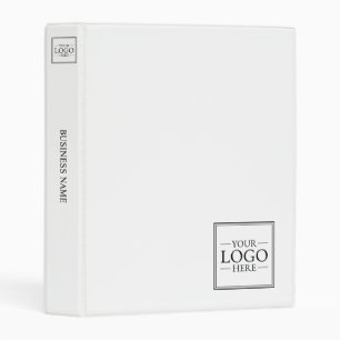 Custom Business Logo with Custom Text Mini Binder