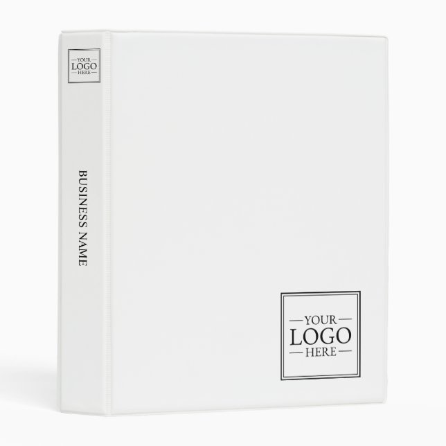 Custom Business Logo with Custom Text Mini Binder (Front/Spine)