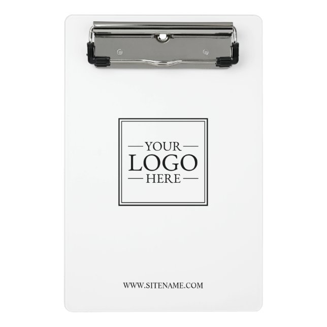 Custom Business Logo with Custom Text Mini Clipboard (Front)
