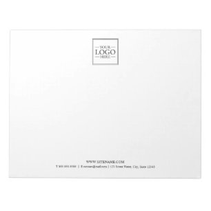 Custom Business Logo with Custom Text Notepad