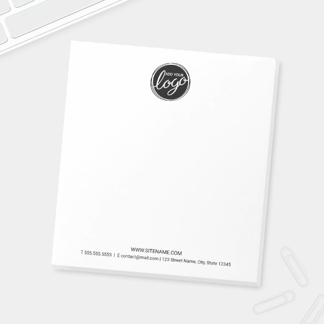 Custom Business Logo with Custom Text Notepad (Creator Uploaded)